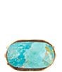 Barse Blue Turquoise Oval Statement Ring - Image 2