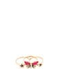 Barse Pink Fuchsia Agate Golden Butterfly Triple Ring Set - Image 2