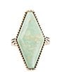 Barse Trillion Green Turquoise Golden Ring - Image 2