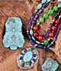 Barse Colorful Concho Turquoise Beaded Multi-Strand Statement Necklace - Image 4