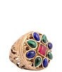 Barse Bronze and Genuine Stone Majestic Hues Statement Ring - Image 1