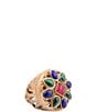 Barse Majestic Hues Bronze And Genuine Stone Statement Ring - Image 1