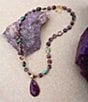 Barse Bronze and Genuine Stone Moonlit Currents Short Pendant Necklace - Image 4