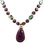 Barse Moonlit Currents Genuine Stone Short Pendant Necklace - Image 2