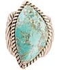 Barse Turquoise Vibrance Ring, Color:Gold/Turquoise - Image 2