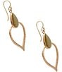 Barse Bronze and Green Jasper Elysia Statement Drop Earrings, Color:Jade/Gold - Image 2