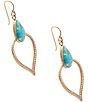 Barse Elysia Genuine Stone Statement Drop Earrings - Image 2