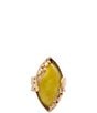 Barse Bronze and Green Jasper Enchanted Vine Statement Ring - Image 2