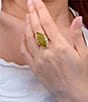 Barse Bronze and Green Jasper Enchanted Vine Statement Ring - Image 3