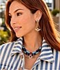 Barse Bronze And Lapis Desert Thunderbird Drop Earrings - Image 4