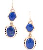 Barse Bronze and Lapis French Wire Drop Earrings,All Products : American Fashion Style Bags On Sale