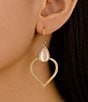 Barse White Mother of Pearl Bedouin Golden Drop Earrings, Color:Gold/Pearl - Image 3