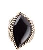 Barse Black Onyx Golden Statement Rings - Image 2