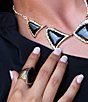 Barse Black Onyx Golden Statement Rings - Image 3