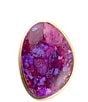 Barse Aruba Purple Turquoise Golden Statement Ring - Image 2