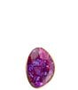 Barse Aruba Purple Turquoise Golden Statement Ring - Image 2