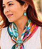 Barse Desert Bloom Bronze And Turquoise Drop Earrings - Image 4