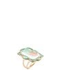Barse Scenic Desert Sedona Blue Turquoise Golden Ring - Image 1