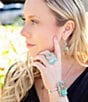Barse Scenic Desert Sedona Blue Turquoise Golden Ring - Image 5