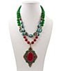 Barse Inverness Genuine Stone Statement Layered Necklace - Image 1