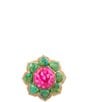 Barse Fleur Bronze Lime Turquoise And Pink Magnesite Statement Ring - Image 2