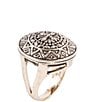 Barse Bronze Medallion Statement Ring - Image 1