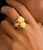 Barse Bronze Misty Meadow Genuine Stone Statement Ring, Color:Gold/Multi - Image 3
