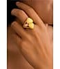 Barse Stargazer Green Jasper Golden Bronze Band Statement Ring - Image 3