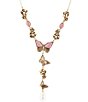 Barse Bronze, Rhodonite & Pearl Butterfly Y Necklace,New Products : American Fashion Style Bags On Sale