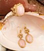 Barse Pink Opal Lotus Golden Statement Ring, Color:Pink Opal - Image 5