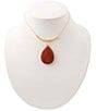 Barse Canyon Flame Golden and Jasper Short Pendant Necklace - Image 2