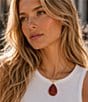 Barse Canyon Flame Golden and Jasper Short Pendant Necklace - Image 3