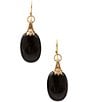 Barse Desert Bloom Golden Onyx Drop Earrings - Image 1