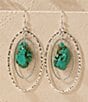 Barse Desert Halo Turquoise Magnesite Statement Drop Earrings - Image 3