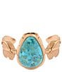 Barse Desert Plume Genuine Turquoise Statement Cuff Bracelet - Image 2