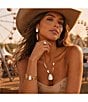 Barse Desert Plume Genuine Stone Statement Drop Earrings - Image 4
