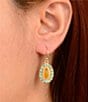 Barse Desert Radiance Turquoise and Agate Drop Earrings - Image 3