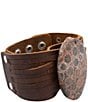 Barse Fossil Coral Jasper Wrapped Up Cuff Bracelet, Color:Brown - Image 2