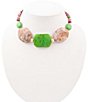 Barse Fresh Cut Jade Statement Collar Necklace - Image 1