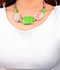 Barse Fresh Cut Jade Statement Collar Necklace - Image 2