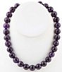 Barse Genuine Amethyst Round Bead Collar Necklace,All Products : American Fashion Style Bags On Sale