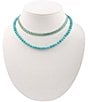 Barse Turquoise Layered Short Multi-Strand Necklace - Image 1