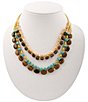 Barse Desert Canyon Genuine Stone Short Multi-Strand Necklace - Image 1