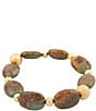 Barse Genuine Stone Sierra Stretch Bracelet, Color:Multi - Image 2