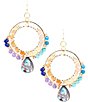 Barse Genuine Stone Statement Orbital Earrings,All Products : American Fashion Style Bags On Sale