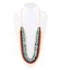 Color:Multi - Image 1 - Genuine Stone Statement Long Multi Strand Necklace