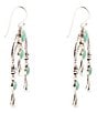 Barse Genuine Turquoise Squash Blossom Statement Drop Earrings - Image 2