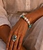 Barse Golden And Genuine Stone Earthbound Luxe Statement Ring - Image 4