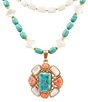 Barse Mesa Genuine Stone Statement Multi-Strand Necklace - Image 2