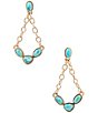 Barse Albuquerque Genuine Turquoise Chandelier Earrings - Image 1
